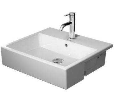 Vero Air Semi-recessed Washbasin - 550 mm