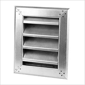 Stainless steel louvre panel units