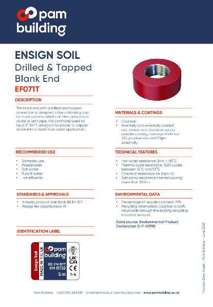 EF071T - DT Blank End