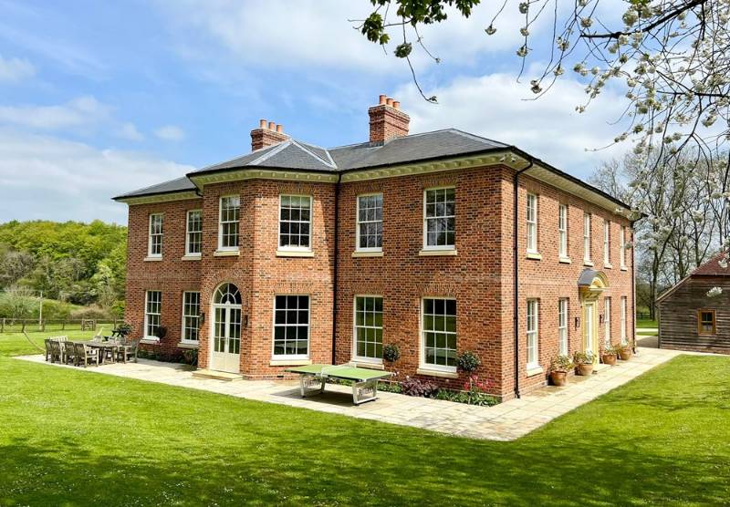 Cambridgeshire Country Home New Timber Box Sash Windows