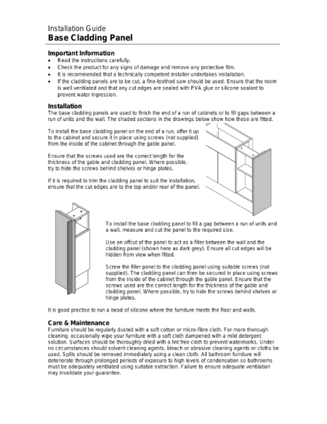 Qube base cladding panel