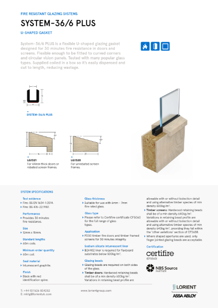 Lorient Fire Resistant Glazing Datasheets