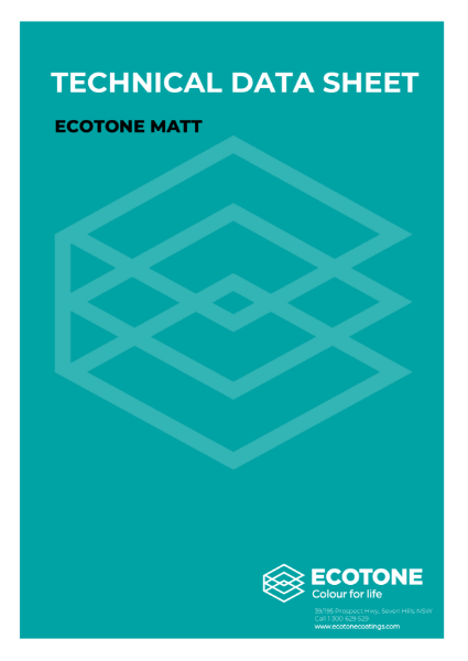 TDS- ECOTONE Matt (+ Sharp and Matt Plus)