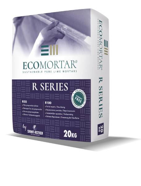 Saint-Astier® EcoMortar R100 - Dry ready mix lime mortars - Lime Plaster/ Render