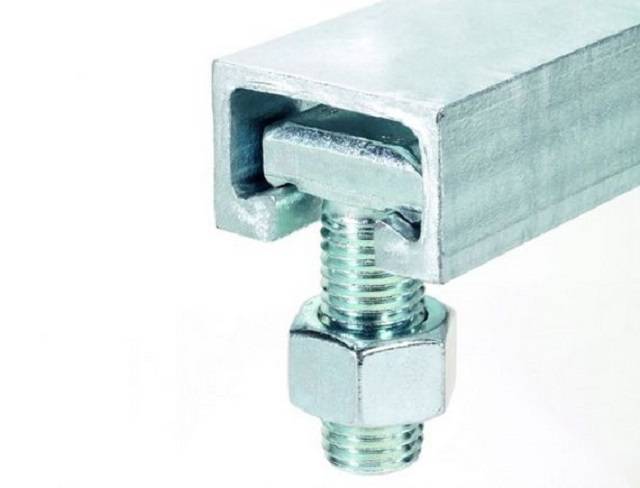 JORDAHL® Plain Back Channel Fixing System - Connection system