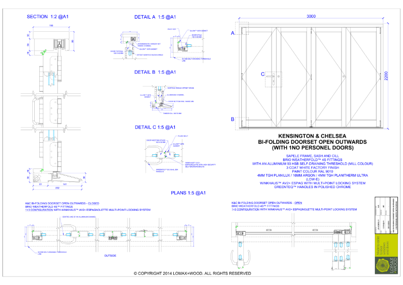 Bifold doors Lomax + Wood Limited NBS Source