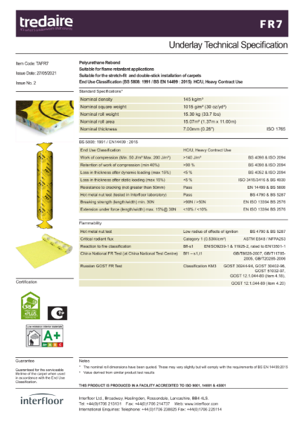 FR7 Specification