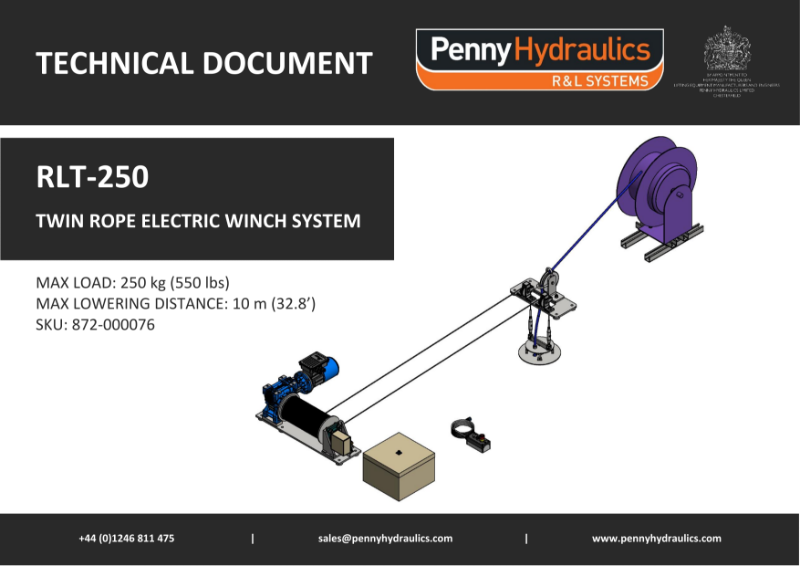 RLT250 - Twin Rope Electric Winch System Technical Document