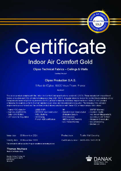Indoor Air Comfort – Eurofins