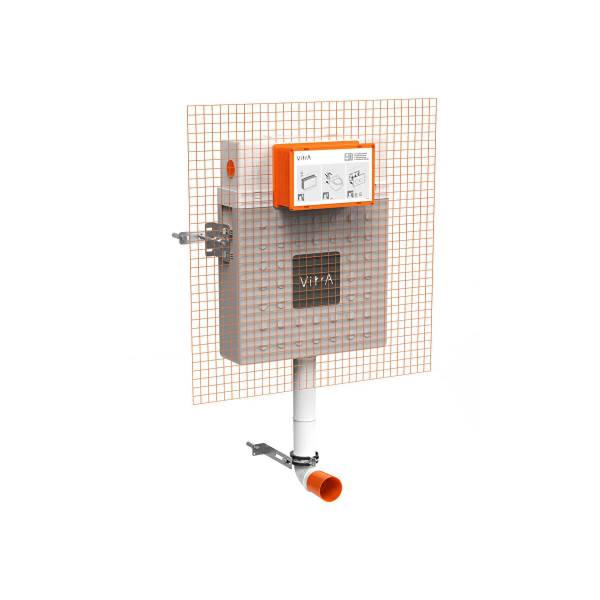 762-1735-01 - V-Fix concealed cistern for back-to-wall WC pans, 12 cm cistern. 3/6 ltr - WC Cistern