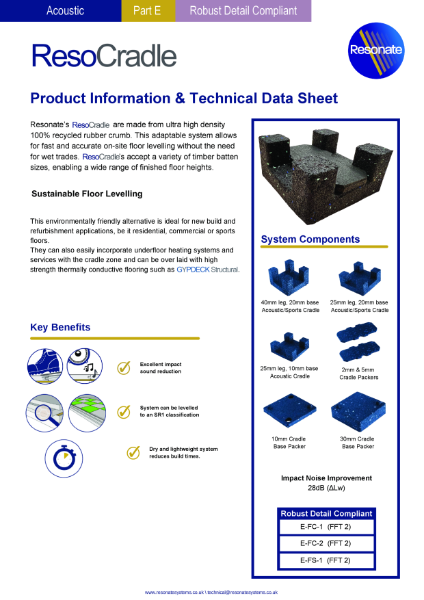 ResoCradle - Product Data Sheet