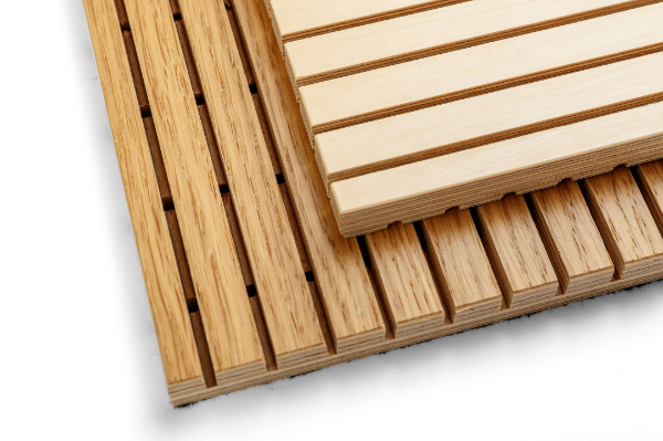 Riga Wood Birch Plywood Perforated / Grooved Acoustic Panels 