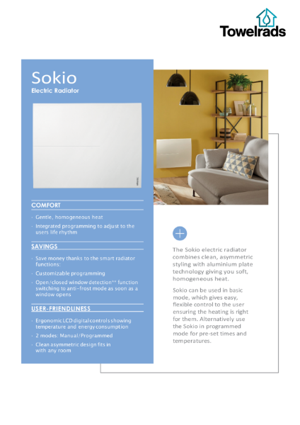 Towelrads Sokio Electric Panel Heater