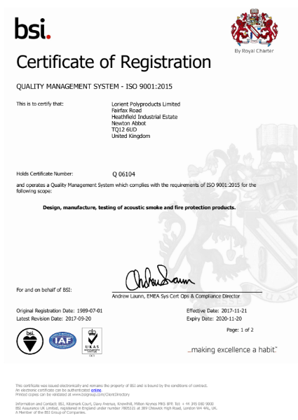 ISO 9001:2015 Certificate