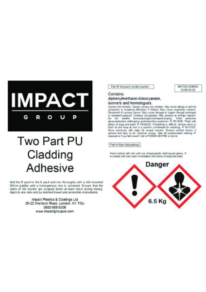 ImpactPUR® Two-part Wall Cladding Adhesive 6.5kg COSHH Data