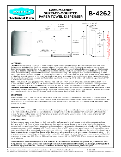 Technical Data Sheet B-4262