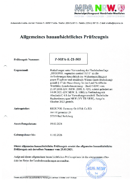 Reaction to Fire Classification