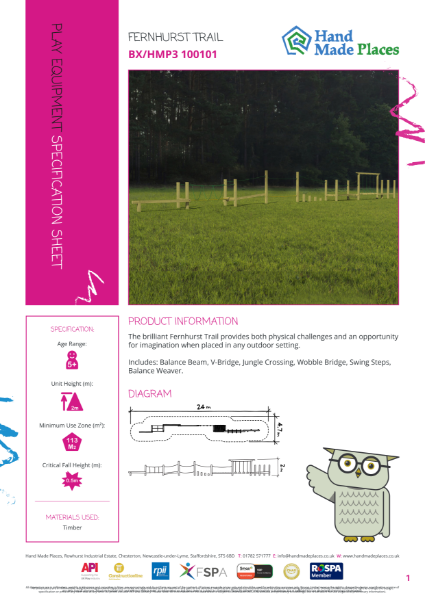 Fernhurst trail specification sheet