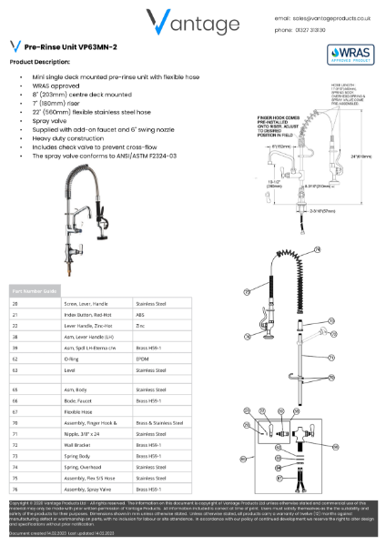 Product Data Sheet - VP63MN-2