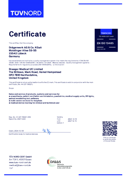 ISO 13485:2016 Medical devices (Quality management systems)