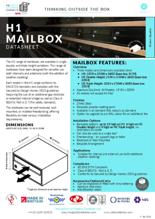 H1 Mailbox Datasheet