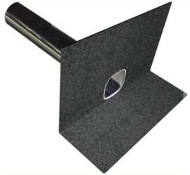 Bauder Bitumen Parapet Outlet DN 100 including Stainless Steel Leaf Guard  - Stainless-Steel Bitumen Parapet Outlet 
