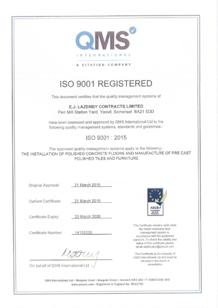 ISO 9001: 2015 Certificate