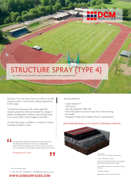 Data Sheet - Structure Spray Type 4