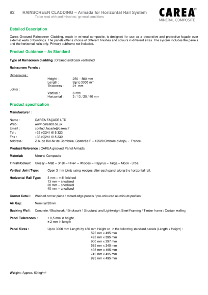 Armada Product Sheet