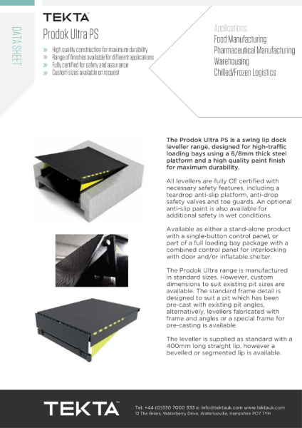 Prodok Ultra PS Datasheet