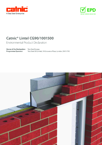 Environmental Product Declaration: Catnic Cavity Wall Lintel Standard Duty (CG90) 