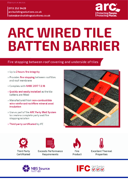 Wired Tile Batten Barrier Data Sheet