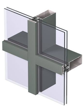 Aluminium ConceptWall 50 Stick Curtain Wall Facade System - Aluminum curtain wall