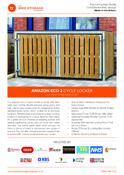 Amazon Eco 2 Cycle Locker Specification Sheet