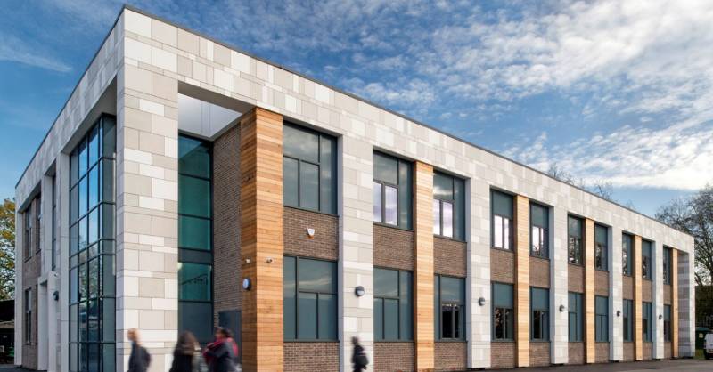 Chiswick School, London featuring EQUITONE facade materials