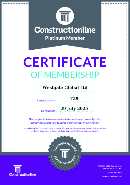 Constructionline Platinum Member Certification