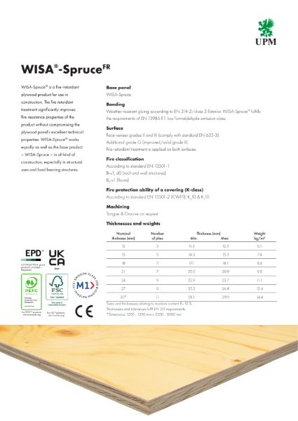 WISA-Spruce FR
