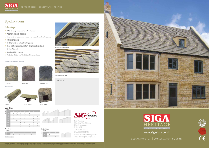 4. SIGA Heritage Reproduction Stone Brochure
