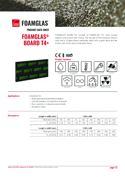 PDS_FOAMGLAS® Board T4+