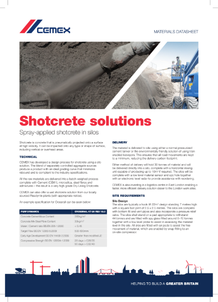 Shotcrete Solutions- Spray Applied Concrete in Silos