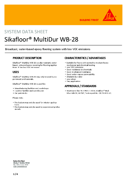 Sikafloor® MultiDur WB-28