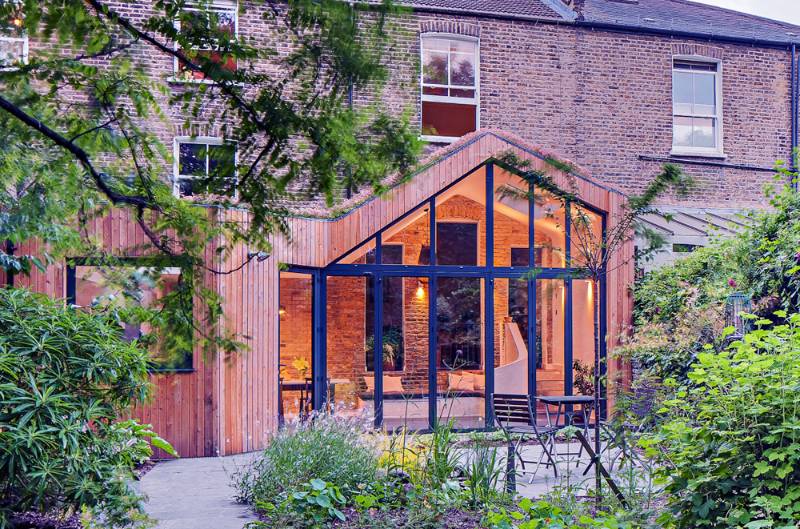 Clapton Villa | Green-roofed, timber clad extension to a Victorian villa - Clapton, London