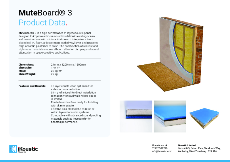 MuteBoard® 3 Data Sheet