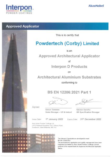 Interpon Approved Applicator