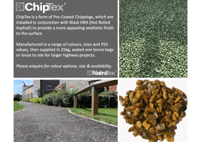 Pre-coated clippings - ChipTex Image Sheet