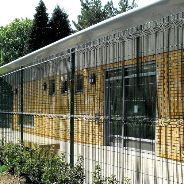 Post, wire and mesh fence systems