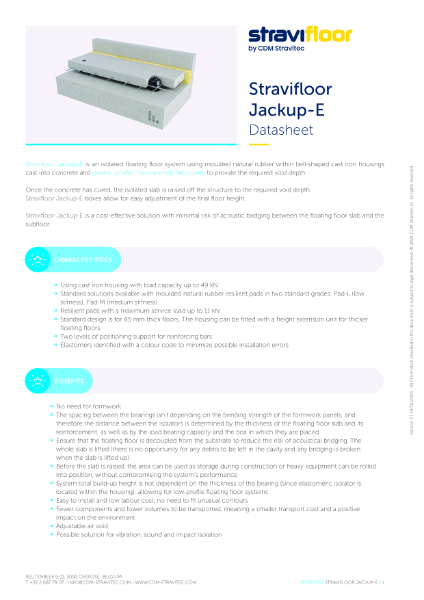 Datasheet - Stravifloor Jackup-E