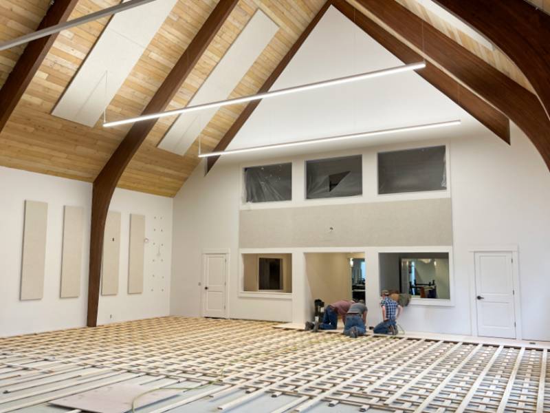 Sprung Dance floor - Harlequin WoodSpring - Engineered Wood Top Surface - Dance and Performance Floor