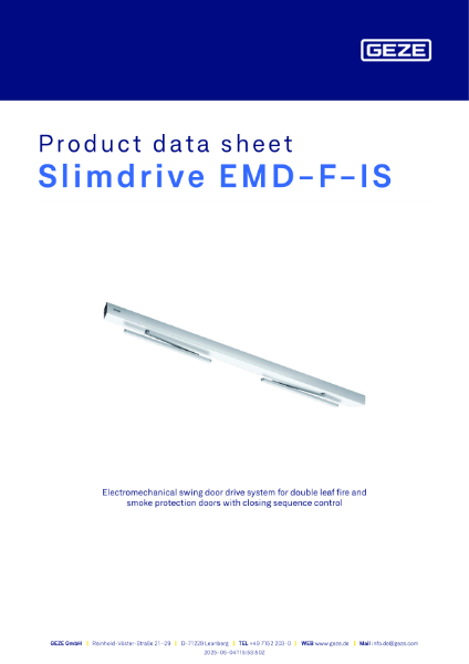 Slimdrive EMD-F-IS Datasheet