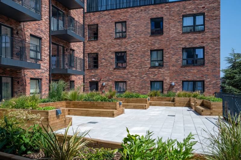67. St. Bernards, Edinburgh Raised Planters and Benches
